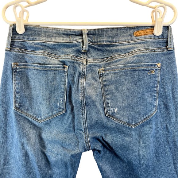 Mavi Jeans Co. Womens Size 30 Distressed Straight Bohemian Tribal Print Denim - Picture 10 of 16